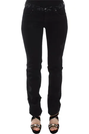 ERMANNO SCERVINO Femme, Jeans, Noir, Taille: 36 FR Jean Skinny Noir Chic Statement