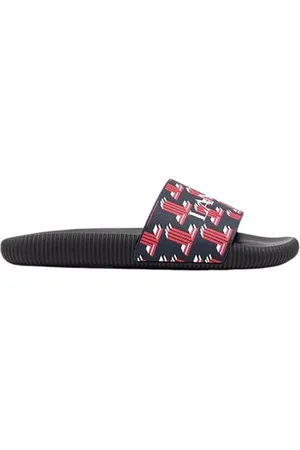 Lanvin Homme, Chaussures, Rouge, Taille: 40 EU Slides Monogrammées Ouvertes