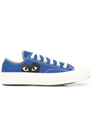 Comme des Garçons Homme, Chaussures, Bleu, Taille: 37 1/2 EU Baskets Basses Bleues Collaboration
