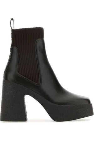 Stella McCartney Femme, Chaussures, Brun, Taille: 40 EU Bottines Skyla Marron Foncé en Alter Mat