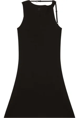 Courrèges Femme, Robes, Noir, Taille: 38 FR Robe Logo Brodé
