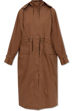 Max Mara Femme, Manteaux, Brun, Taille: 36 FR Parka à cordon de serrage Augusta