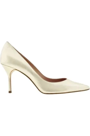 Carolina Herrera Femme, Chaussures, Gris, Taille: 38 EU Escarpins en cuir
