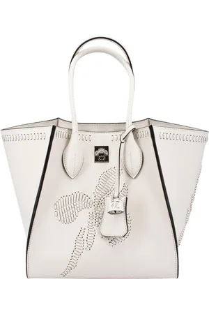 ERMANNO SCERVINO Femme, Sacs, Blanc, Taille: ONE Size Sac Maggie en cuir gaufré