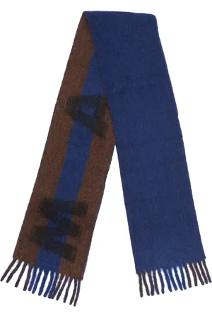 Marni Femme, Accessoires, Bleu, Taille: ONE Size Écharpe en Alpaga