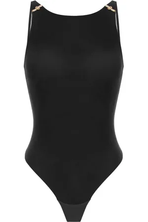 Elisabetta Franchi Femme, Tops, Noir, Taille: 40 FR Top Noir en Jersey avec Détail Dos en U