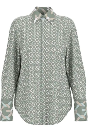 Guess Femme, Blouses et Chemises, Vert, Taille: 40 FR Chemise Casual