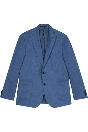 Brooks Brothers Homme, Vestes, Bleu, Taille: M Blazer en lin