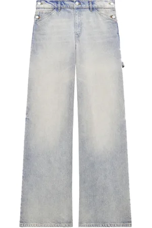Courrèges Femme, Jeans, Bleu, Taille: 36 FR Sailor Denim Baggy Pants