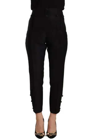 Dsquared2 Femme, Pantalons, Noir, Taille: 36 FR Pantalon Skinny Taille Haute Élégance Rehaussée