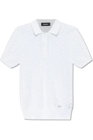 Dsquared2 Homme, Tops, Blanc, Taille: L Polo en coton