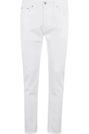 Dondup Homme, Jeans, Blanc, Taille: W31 Pantalon en Drill de Coton