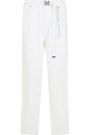 MASTERMIND Homme, Jeans, Blanc, Taille: S Pantalon Blanc en Coton Style Décontracté