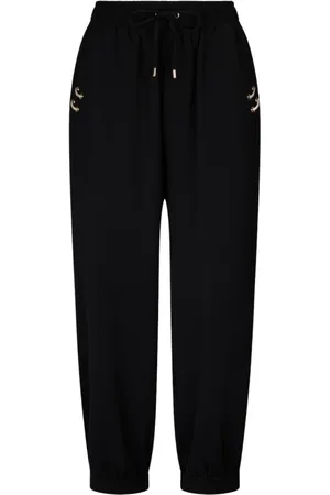 Liu Jo Femme, Pantalons, Noir, Taille: 36 FR Pantalon de survêtement longueur cheville