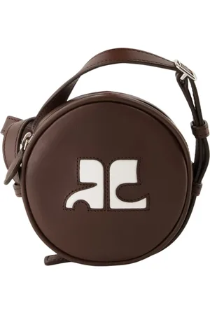 Courrèges Unisex, Sacs, Brun, Taille: ONE Size Sac Cercle en Cuir