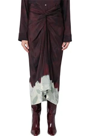 DRIES VAN NOTEN Femme, Jupes, Brun, Taille: 38 FR Jupe crayon courte
