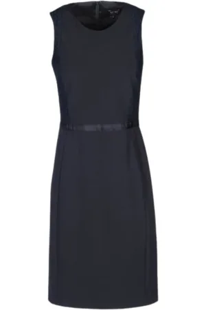 Emporio Armani Femme, Robes, Bleu, Taille: 38 FR Élégante Robe Noire