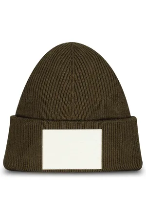 Maison Margiela Femme, Accessoires, Vert, Taille: M Bonnet en Laine Mélangée
