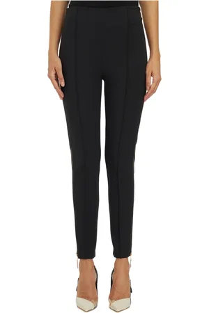 Elisabetta Franchi Femme, Pantalons, Noir, Taille: 38 FR Pantalon Droit Zippé