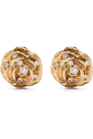 MAGDA BUTRYM Femme, Accessoires, Jaune, Taille: ONE Size Boucles d`oreilles clip 3D à boucle