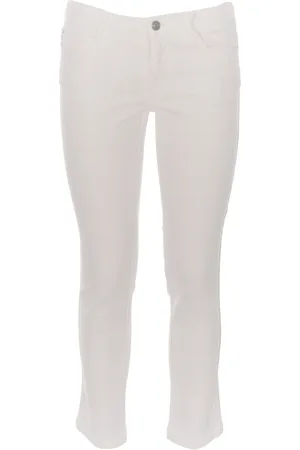 ERMANNO SCERVINO Femme, Jeans, Blanc, Taille: 38 FR Jeans Cropped
