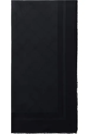 Elisabetta Franchi Femme, Accessoires, Noir, Taille: ONE Size Écharpe en Viscose Jacquard Diamant