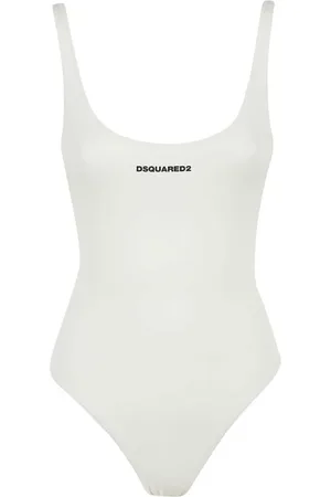 Dsquared2 Femme, Maillots de bain, Blanc, Taille: 42 FR Maillot de bain une pièce élégant
