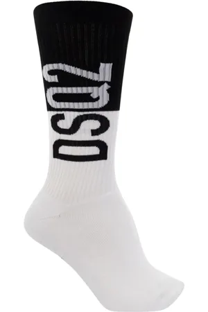 Dsquared2 Homme, Sous-vêtements, Blanc, Taille: S Chaussettes Mi-Mollet