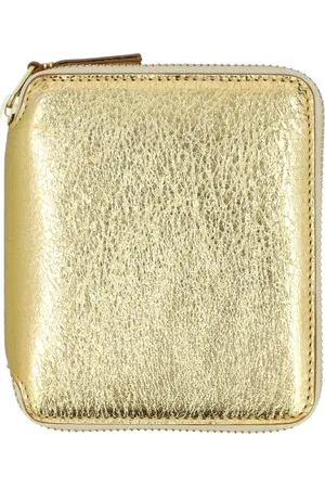 Comme des Garçons Unisex, Accessoires, Jaune, Taille: ONE Size Portefeuille Métallisé Zippé