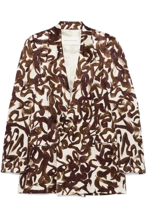 DRIES VAN NOTEN Femme, Vestes, Brun, Taille: 38 FR Veste Marron