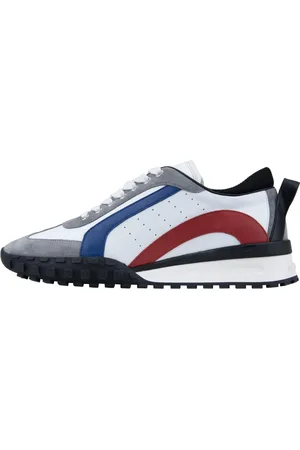 Dsquared2 Homme, Chaussures, Multicolore, Taille: 41 EU Baskets à lacets en cuir avec daim
