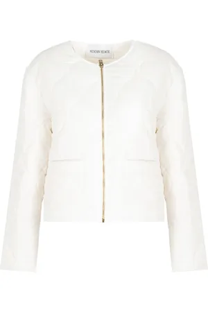 Silvian Heach Femme, Vestes, Blanc, Taille: 40 FR Veste Légère