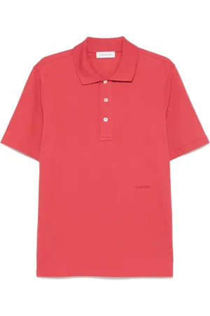 Lanvin Homme, Tops, Rouge, Taille: L Polo Rouge Argile