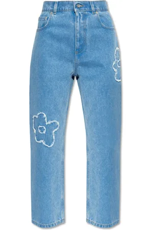 Marni Femme, Jeans, Bleu, Taille: 36 FR Cropped Leg