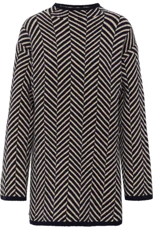 Part Two Femme, Pulls, Multicolore, Taille: 46 FR Pull en Tricot Jacquard Marine