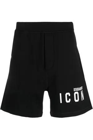 Dsquared2 Homme, Shorts, Noir, Taille: 2XL Short de survêtement avec logo imprimé