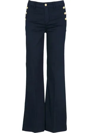 Liu Jo Femme, Jeans, Bleu, Taille: W30 Pantalon Femme Large à Boutons