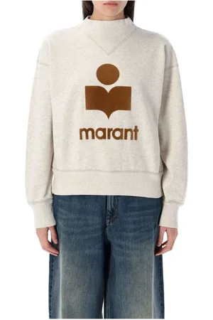 Isabel Marant Femme, Sweatshirts et sweats à capuche, Blanc, Taille: 38 FR Chic Tricot en Écru Camel