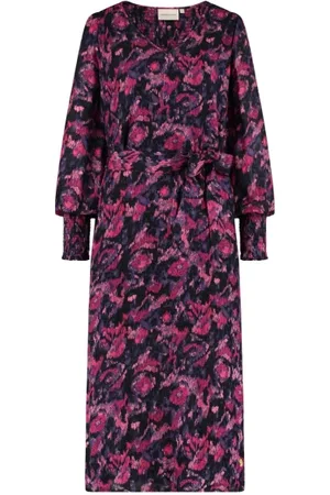 Fabienne Chapot Femme, Robes, Rose, Taille: 36 FR Robe Midi Col V Bree
