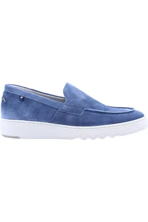 Floris van Bommel Homme, Chaussures, Bleu, Taille: 42 EU Élégants Mocassins Confortables