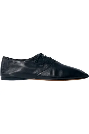 The Row Femme, Chaussures, Noir, Taille: 37 EU Chaussures à Lacets en Cuir Lisse