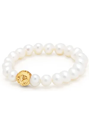 Nialaya Femme, Accessoires, Jaune, Taille: 54 MM Bague Élastique Perlée