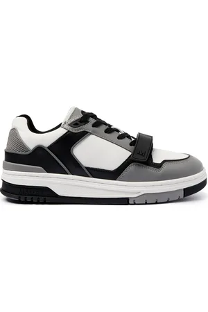 Mallet Homme, Chaussures, Gris, Taille: 44 EU Carlton Strap Baskets Blanches et Noires
