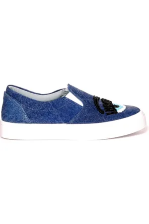 Chiara Ferragni Femme, Chaussures, Bleu, Taille: 36 EU Chaussure en Toile Jean Bleu