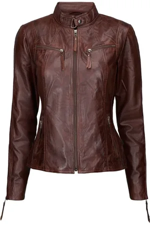 Btfcph Femme, Vestes, Brun, Taille: 38 FR Blouson de motard 10245