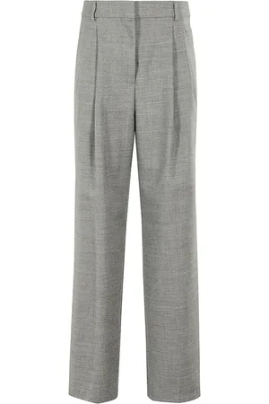 SEMICOUTURE Femme, Pantalons, Gris, Taille: 38 FR Pantalon Droit