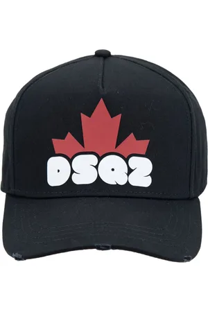 Dsquared2 Unisex, Accessoires, Noir, Taille: ONE Size Casquette de baseball Fibbia à logo brodé
