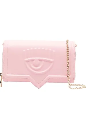 Chiara Ferragni Femme, Accessoires, Rose, Taille: ONE Size Petit Sac Bandoulière Eyelike avec Logo en Relief
