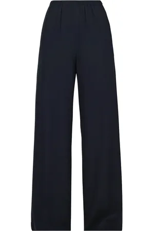 LIVIANA CONTI Femme, Pantalons, Bleu, Taille: 36 FR Pantalon Large en Twill Jambe Droite