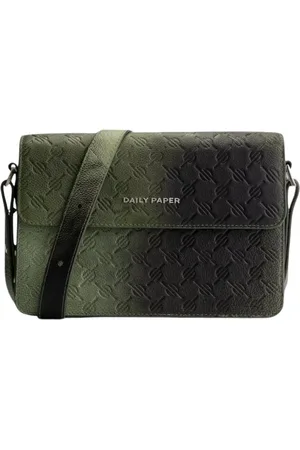 Daily paper Homme, Sacs, Noir, Taille: ONE Size Silence Sac Bandoulière en Cuir